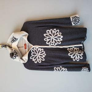 Gray and White Krimson Klover by The Sweater Girl 100% Merino Wool